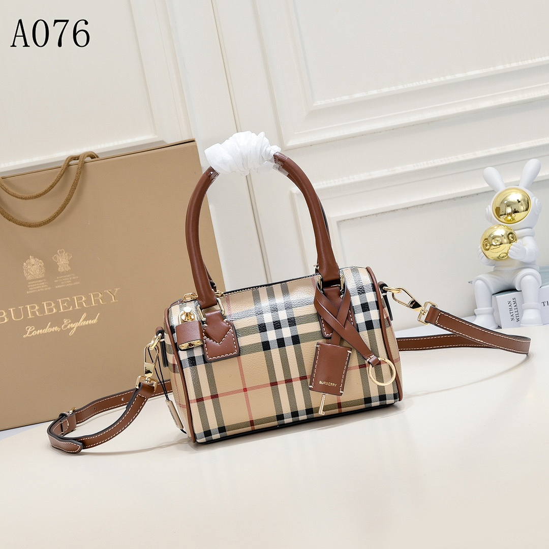 Burberyy A076 Check Pattern Handbag #5423