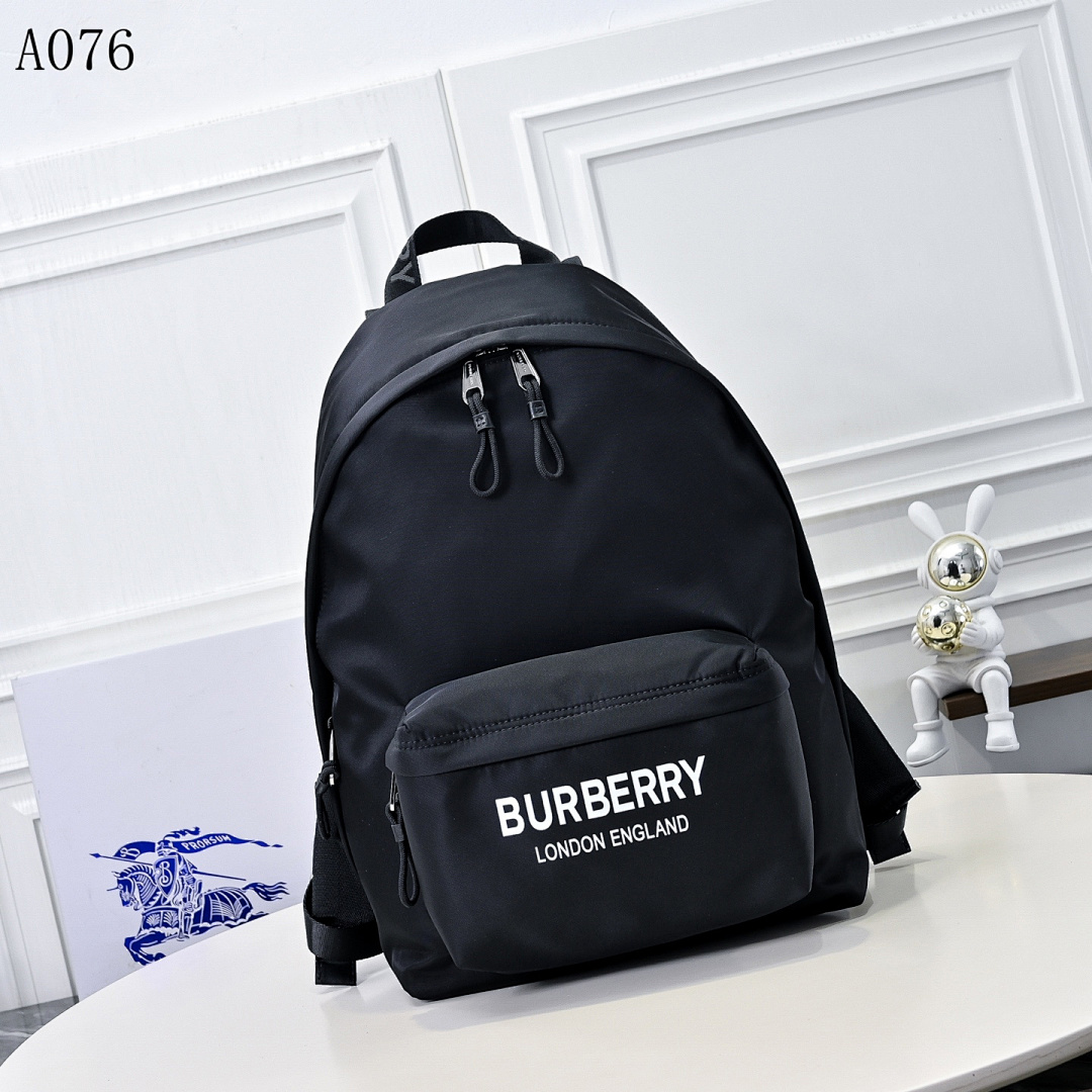 Burberyy A076 Logo Print Backpack #1480
