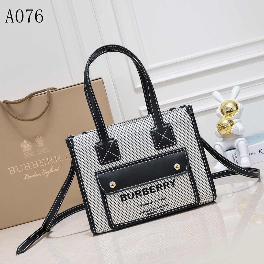 Burberyy A076 Check Pattern Tote Bag #1475