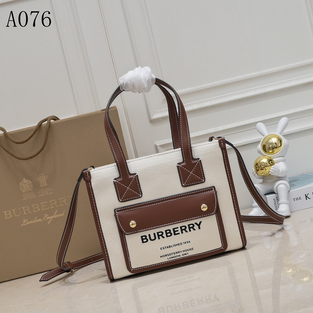 Burberyy A076 Canvas Tote Bag #1474