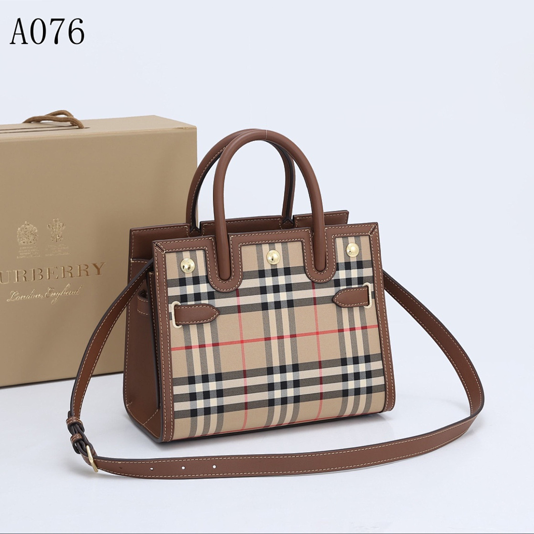 Burberyy A076 Check House Tote #1467