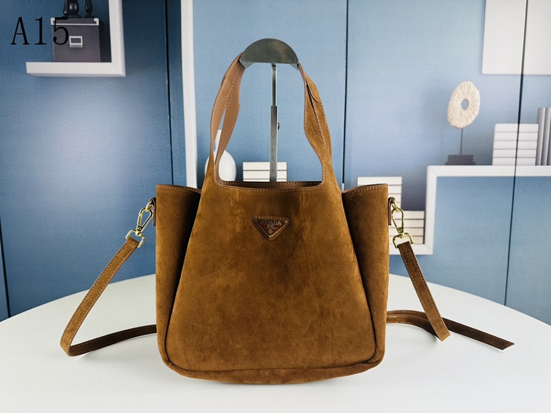 Pr4da + Galleria + Suede Tote Bag #1743
