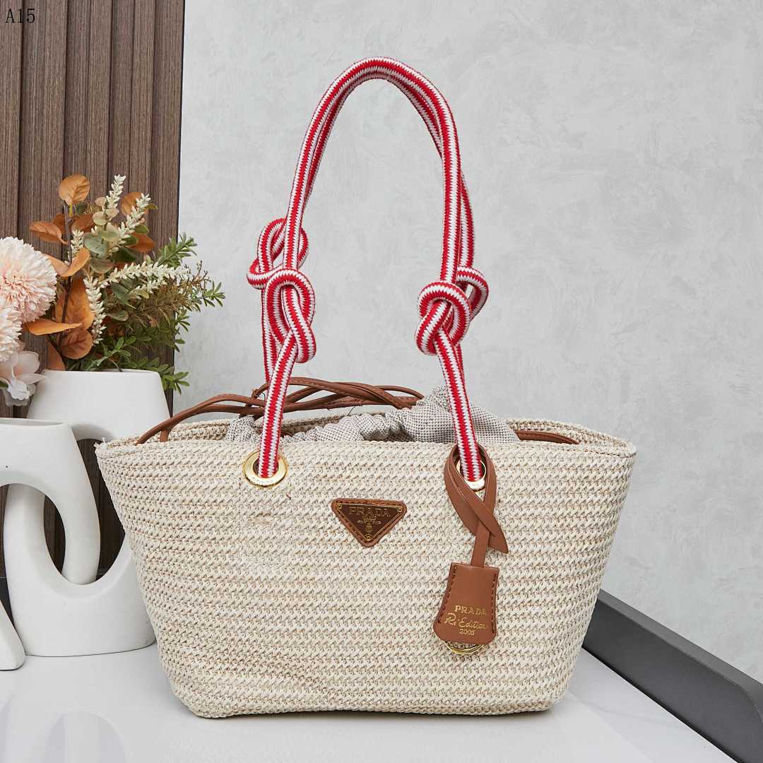 Pr4da R.Edition 2005 Woven Tote Bag #1800