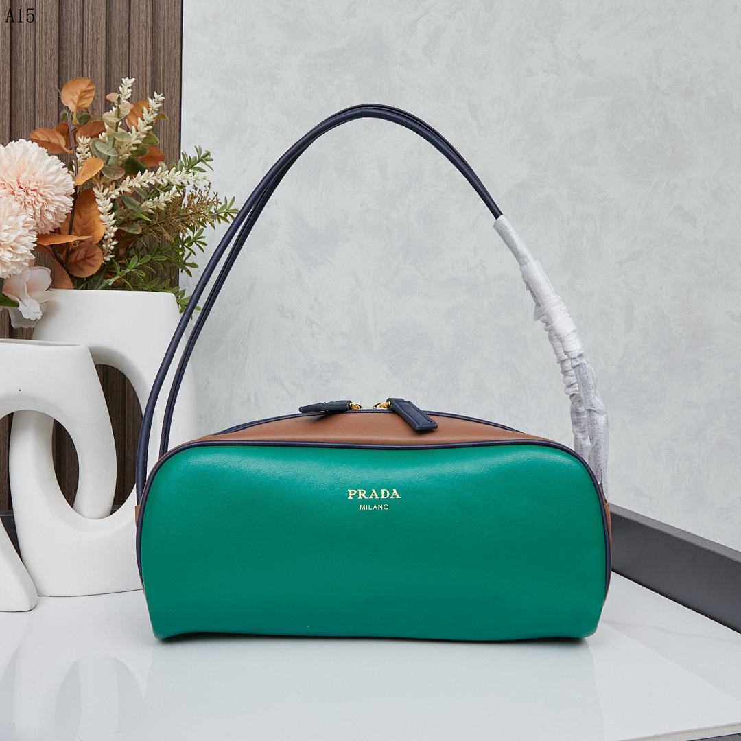 Pr4da Milano Calfskin Leather Shoulder Bag #1713