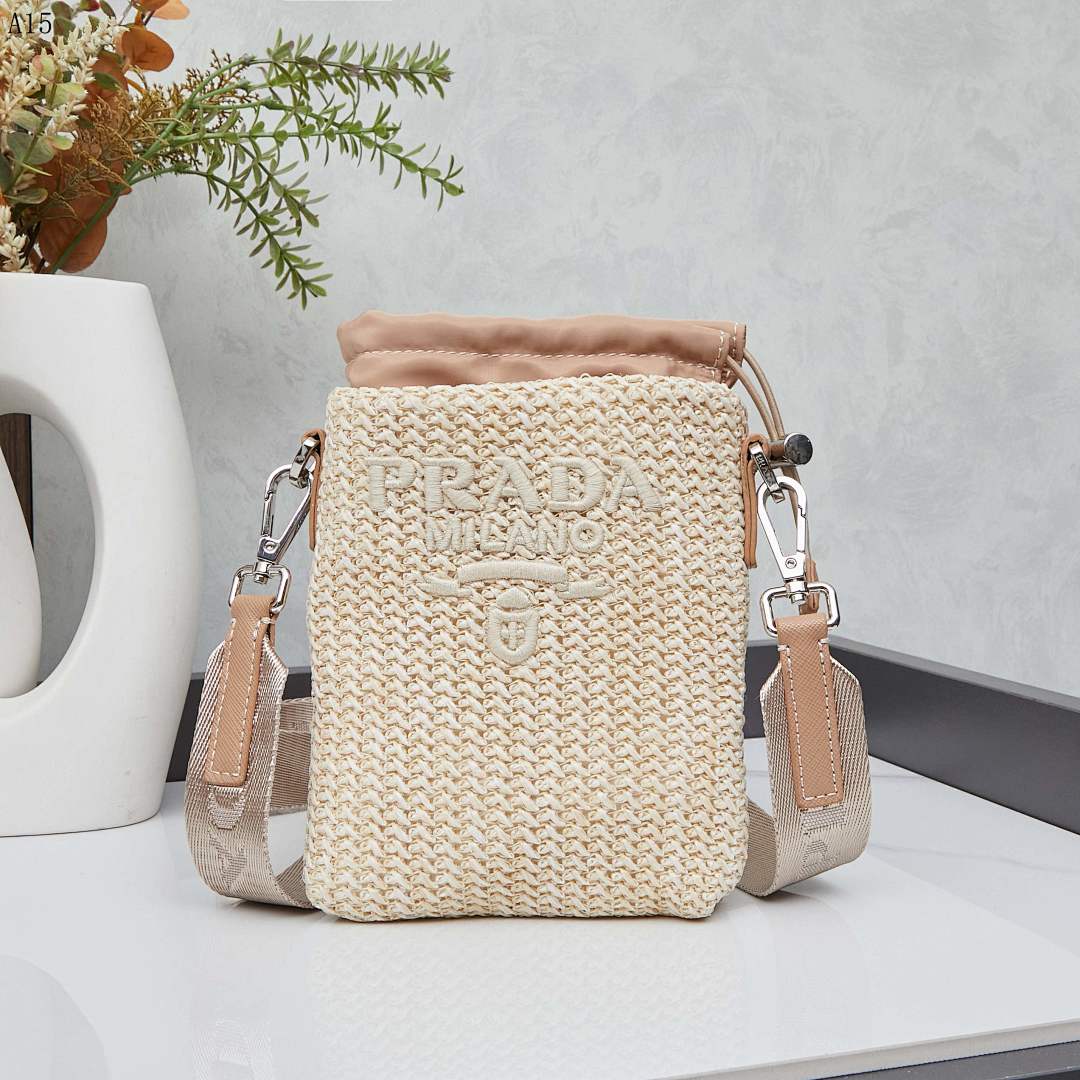 Pr4da Milano Woven Crossbody Bag #1542