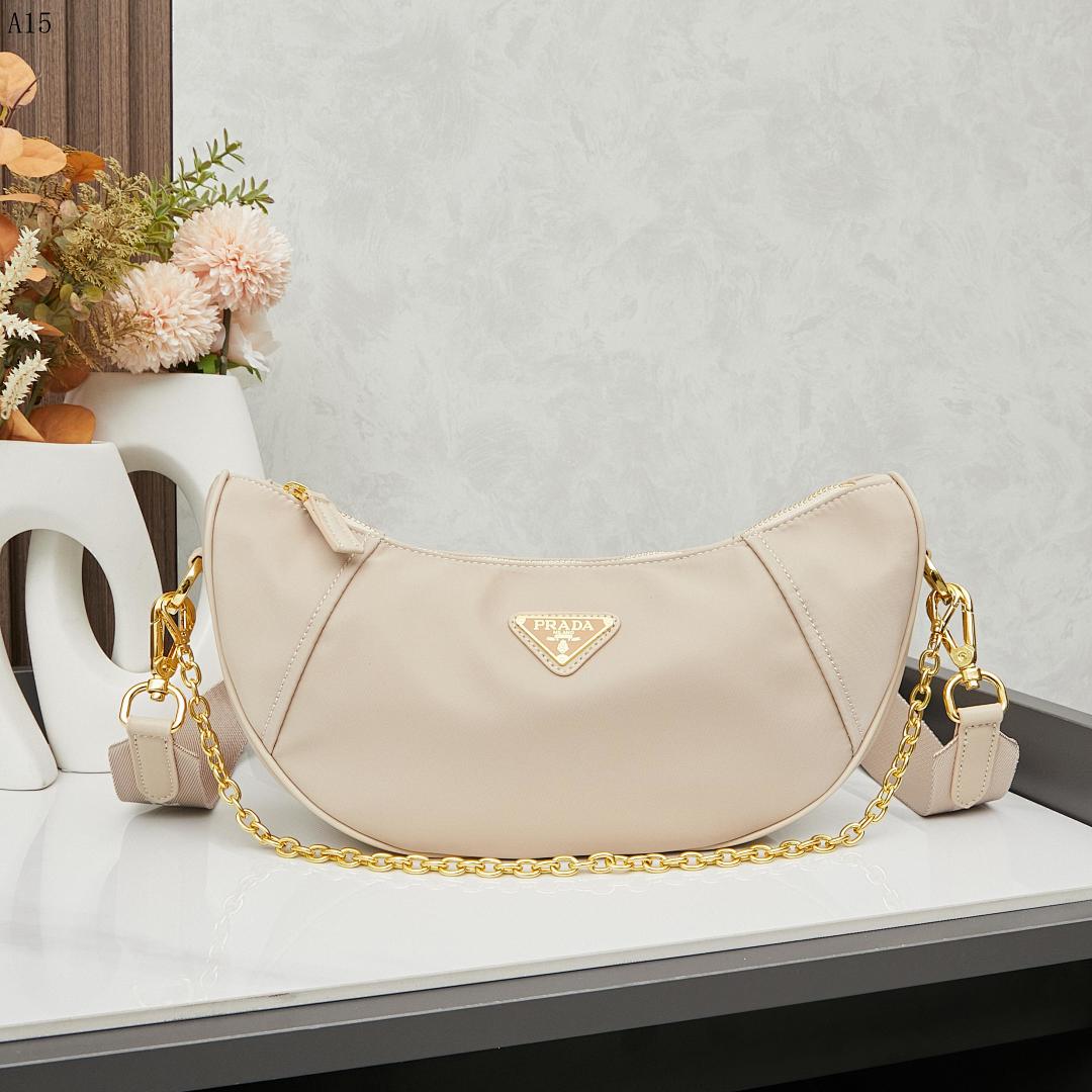 Pr4da + Re-Edition + Half-Moon Shoulder Bag #1962