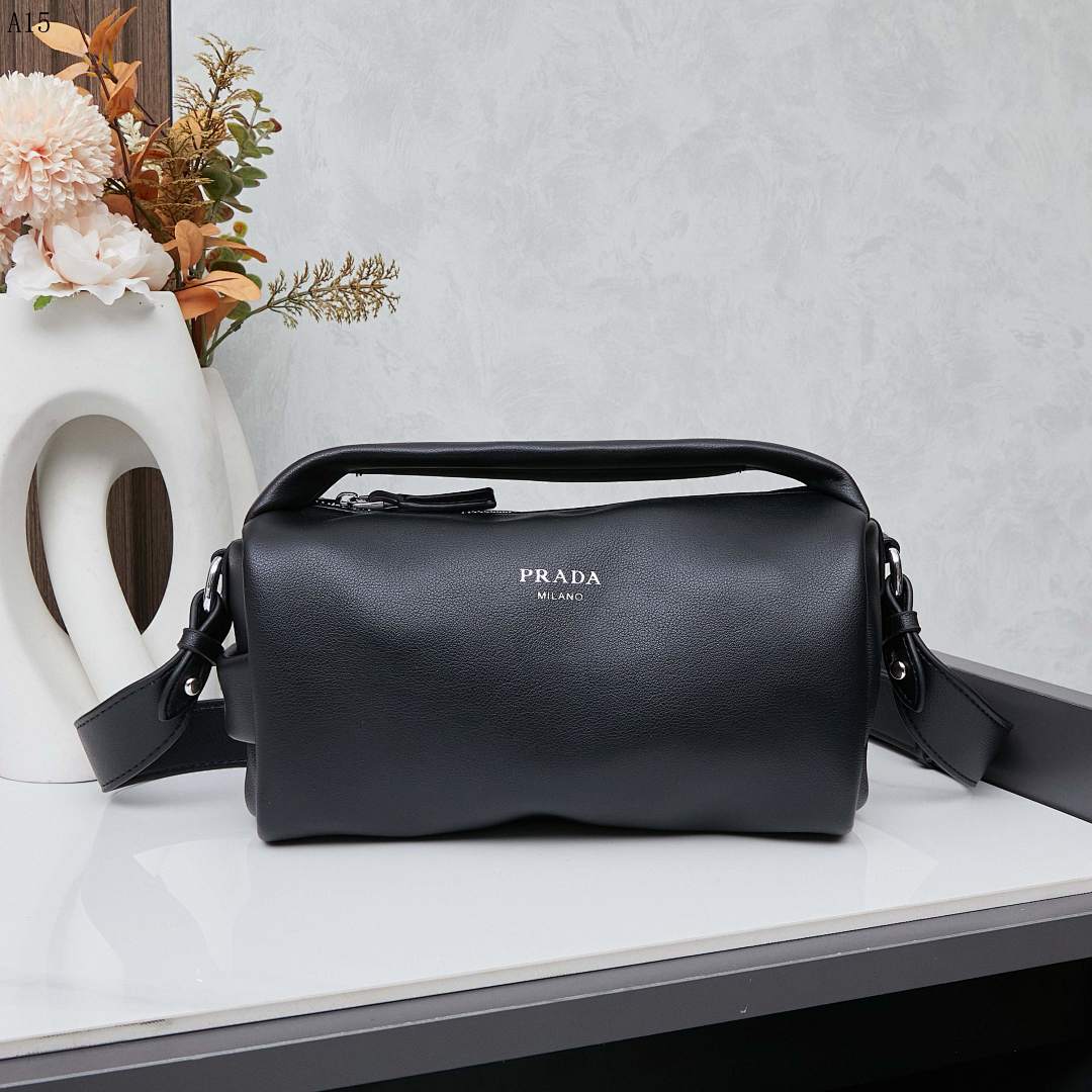 Pr4da Milano Calfskin Leather Crossbody Bag #1640