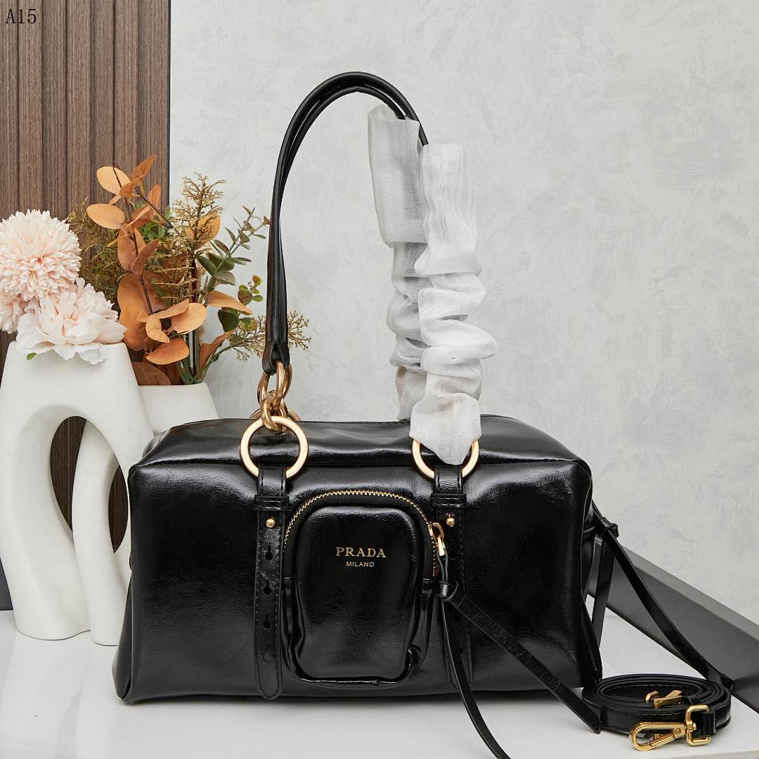 Pr4da Milano Cuir Leather Tote Bag #1929