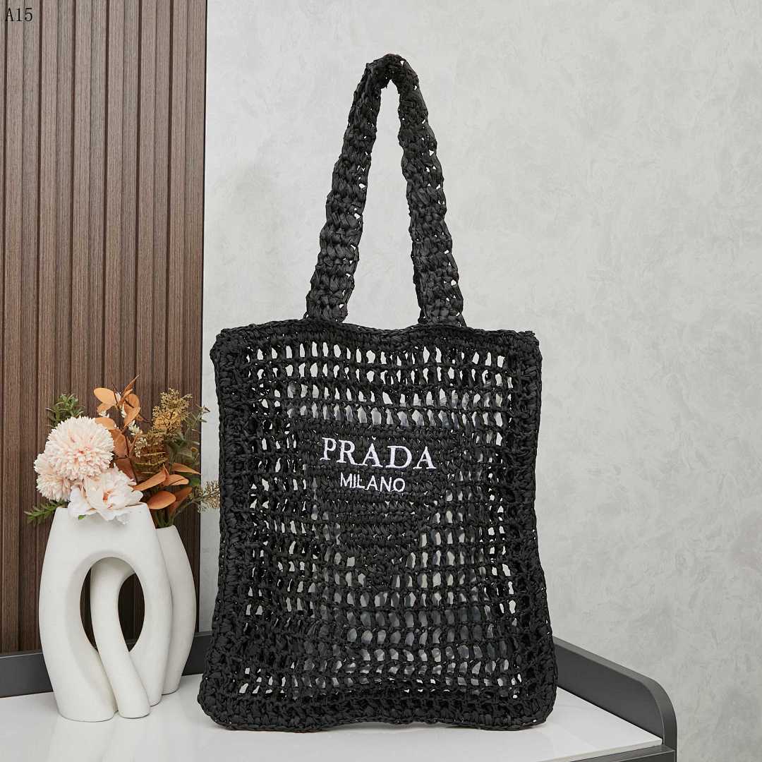 Pr4da Milano Crochet Tote Bag #1908 1 Pr4da Milano Crochet Tote Bag #1908