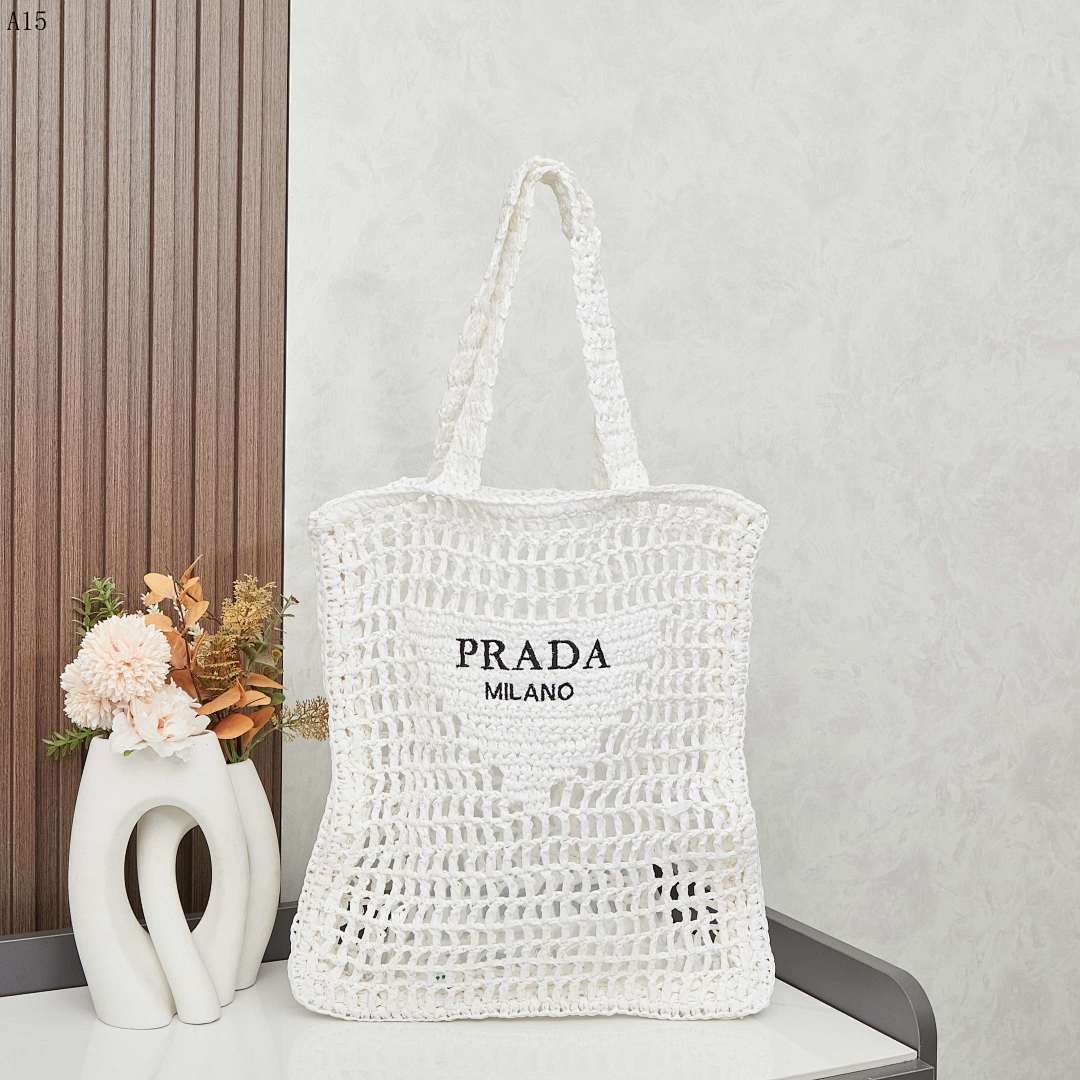 Pr4da Milano Crochet Tote Bag #1989