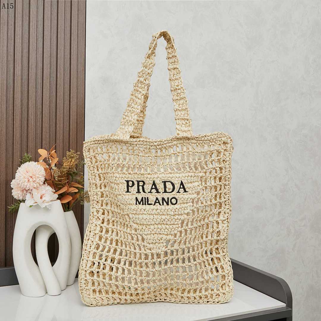Pr4da Milano Crochet Tote Bag #1865 1 Pr4da Milano Crochet Tote Bag #1879