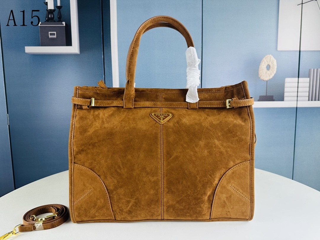 Pr4da + Galleria + Suede Tote Bag #1784 1 Pr4da Saffiano Leather Tote Bag #1798
