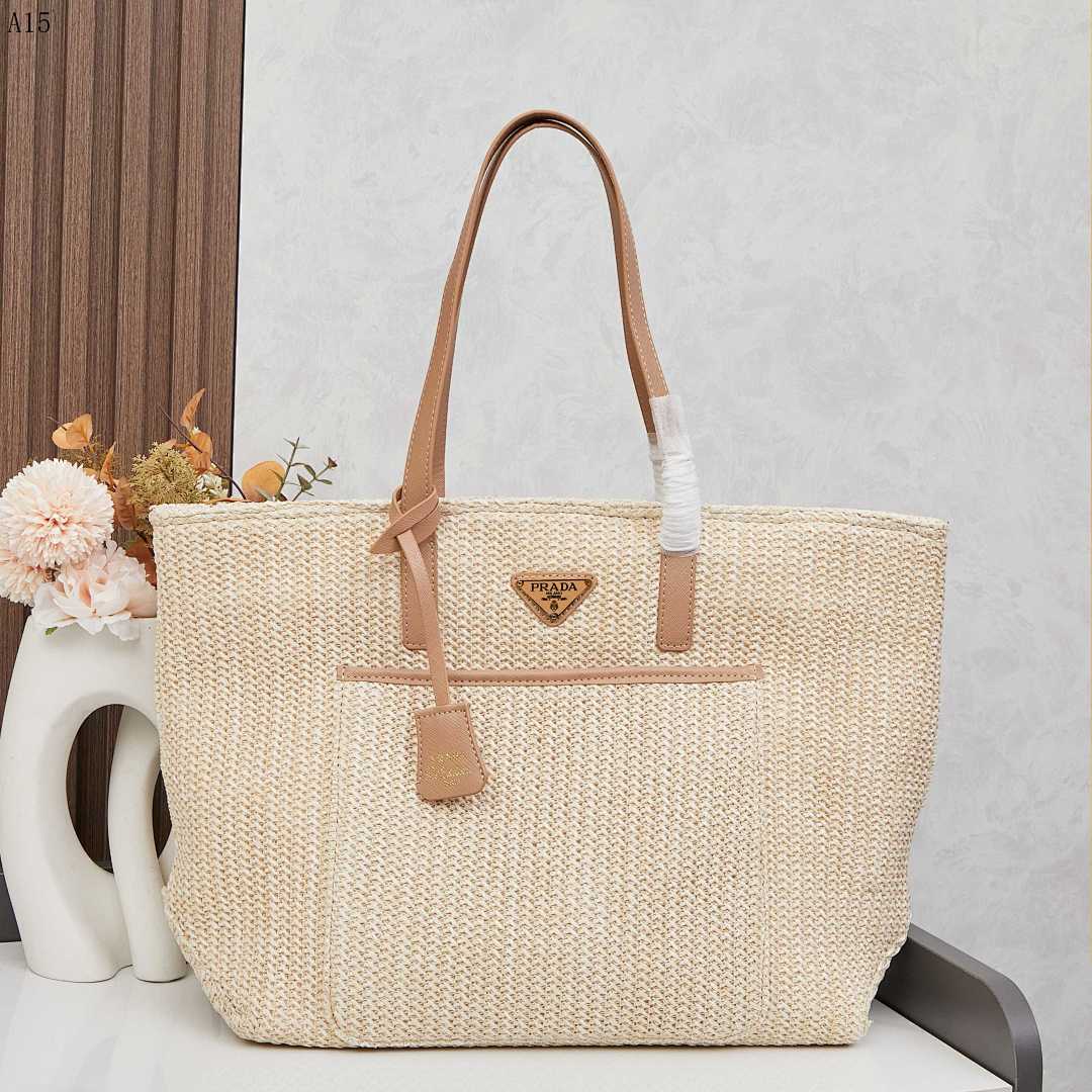 Pr4da + Cesta + Raffia Tote Bag #1778 1 Pr4da + Cesta + Raffia Tote Bag #1778