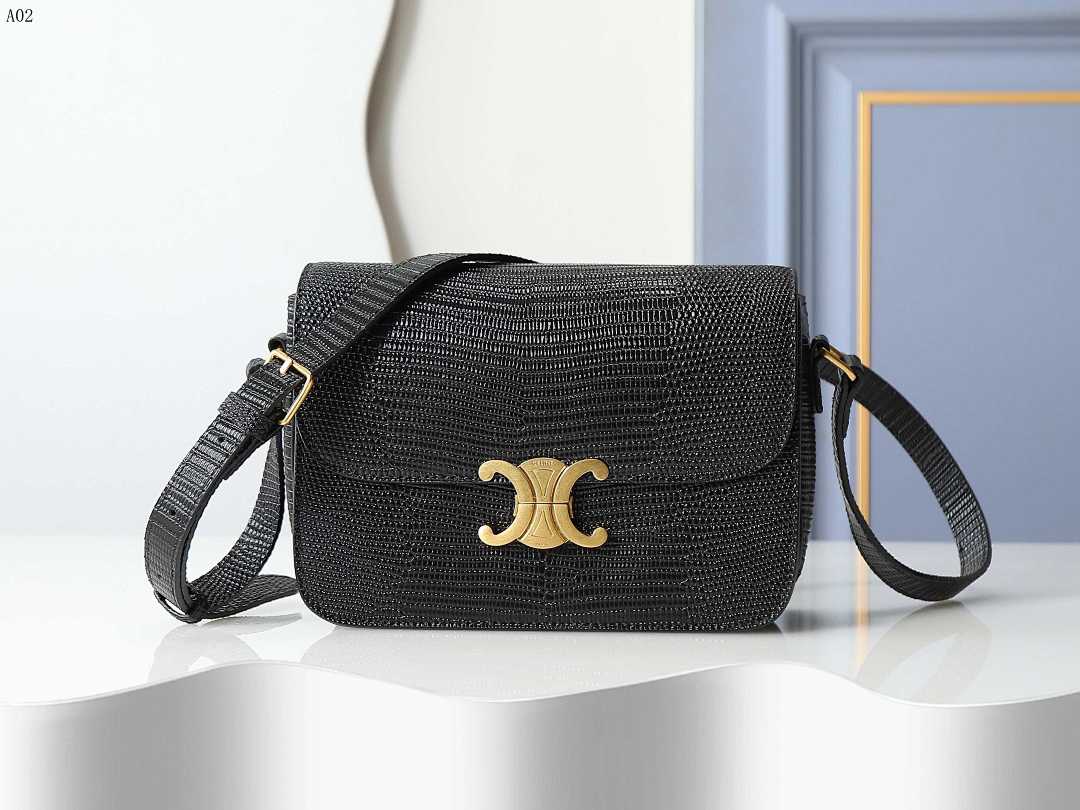 C3line + Triomphe + Medium Woven Shoulder Bag #1394 1 C3linee + Triomphe + Medium Woven Shoulder Bag #1394