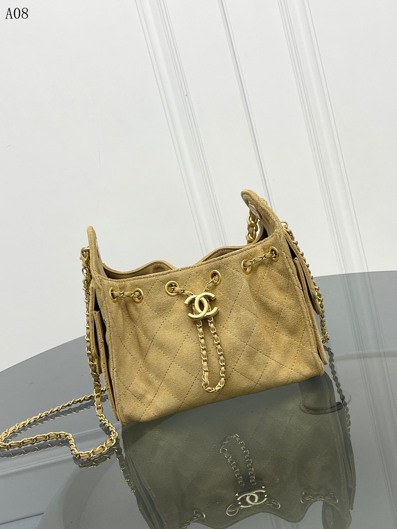 Chan3l Classic Quilted Drawstring Bag #2723