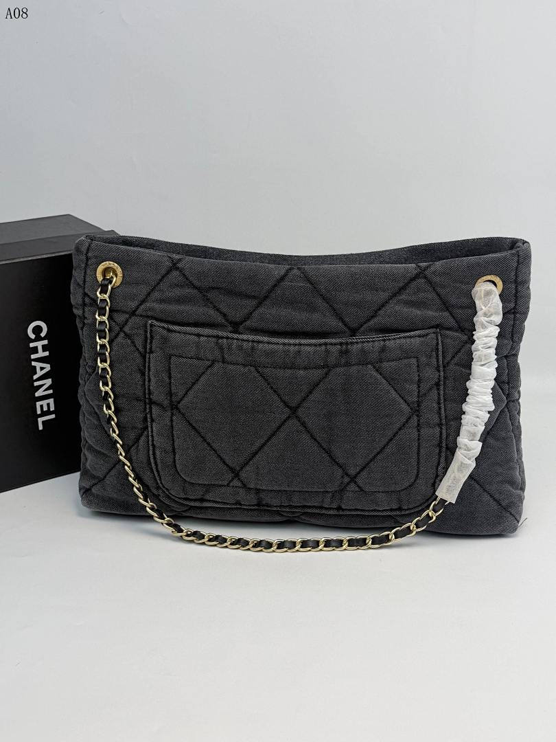 Chan3l Classic Quilted Canvas Shoulder Bag #2662