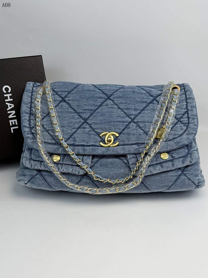 Chan3l Classic Flap Bag in Denim #2721