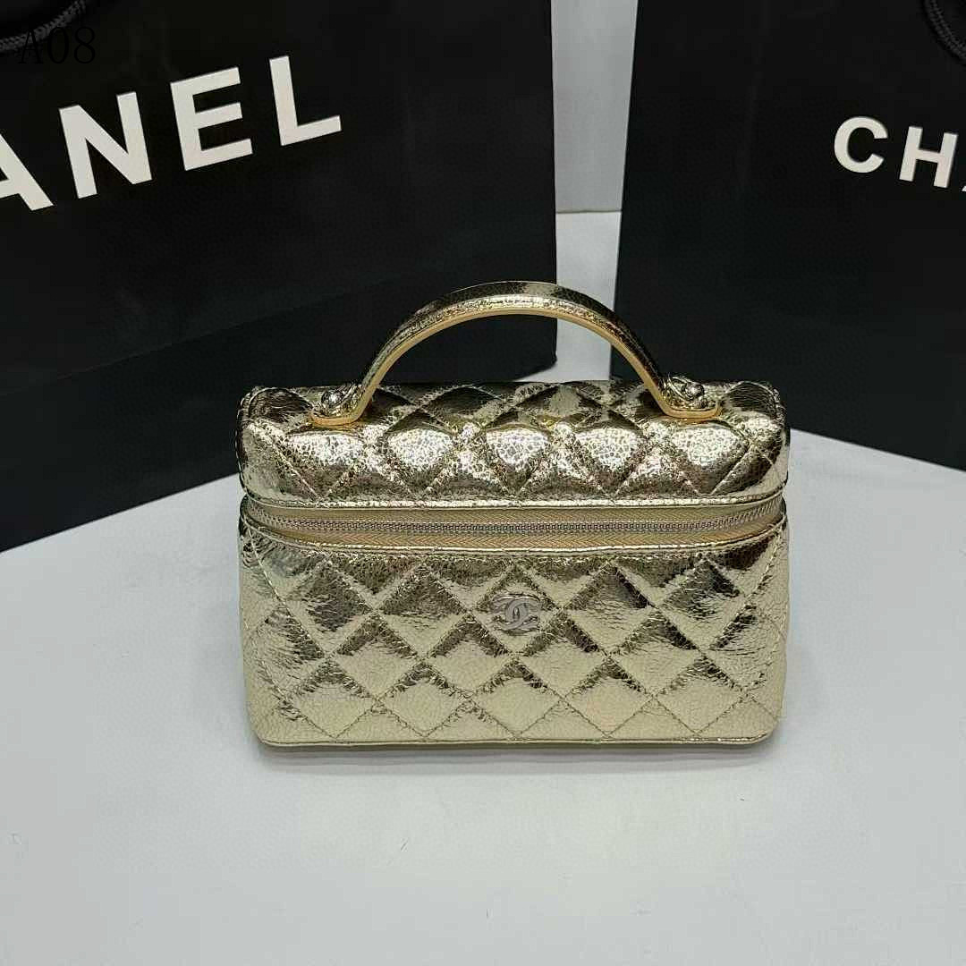 Chan3l – Classic Quilted Vanity Case #2722
