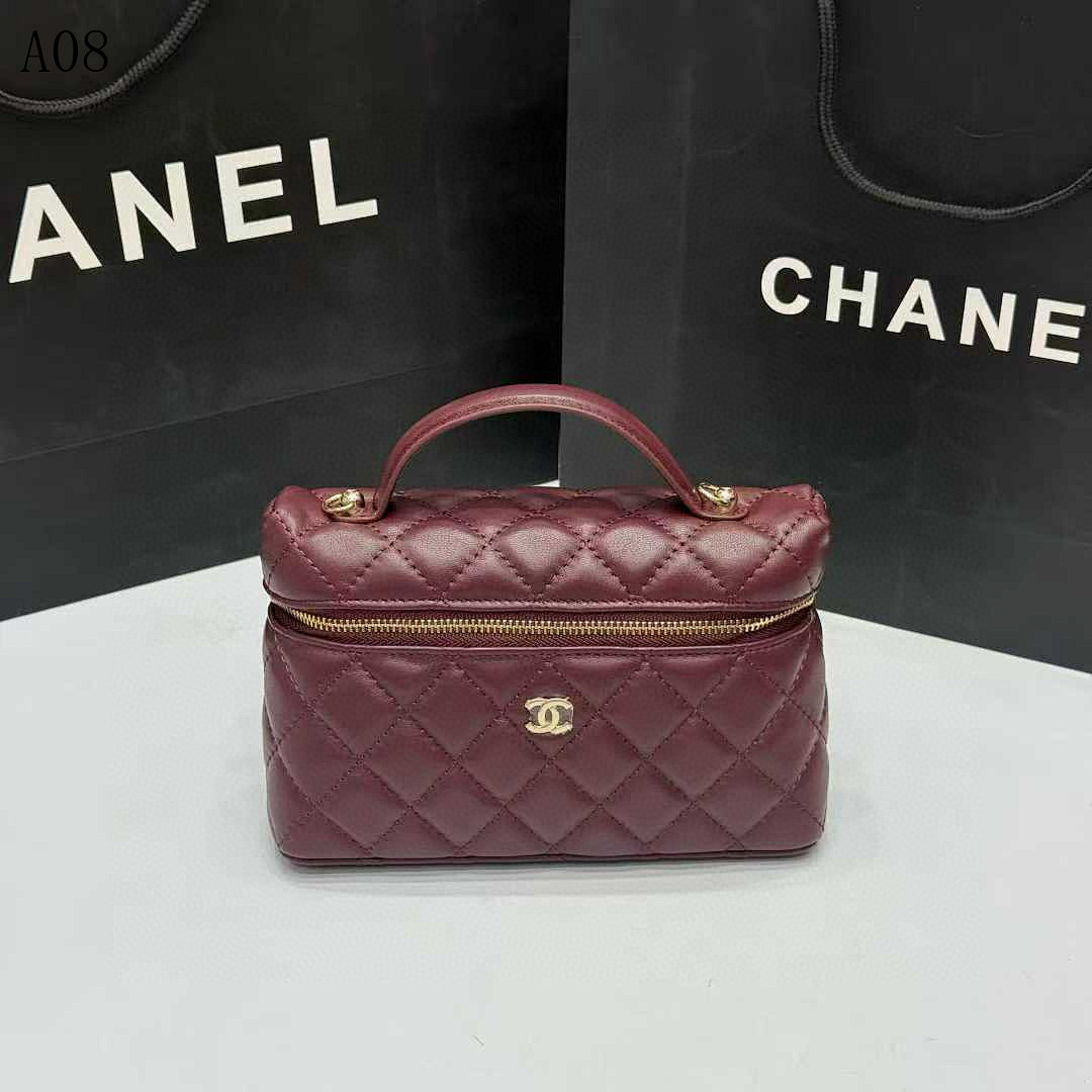 Chan3l Classic Quilted Cosmetic Bag #2967