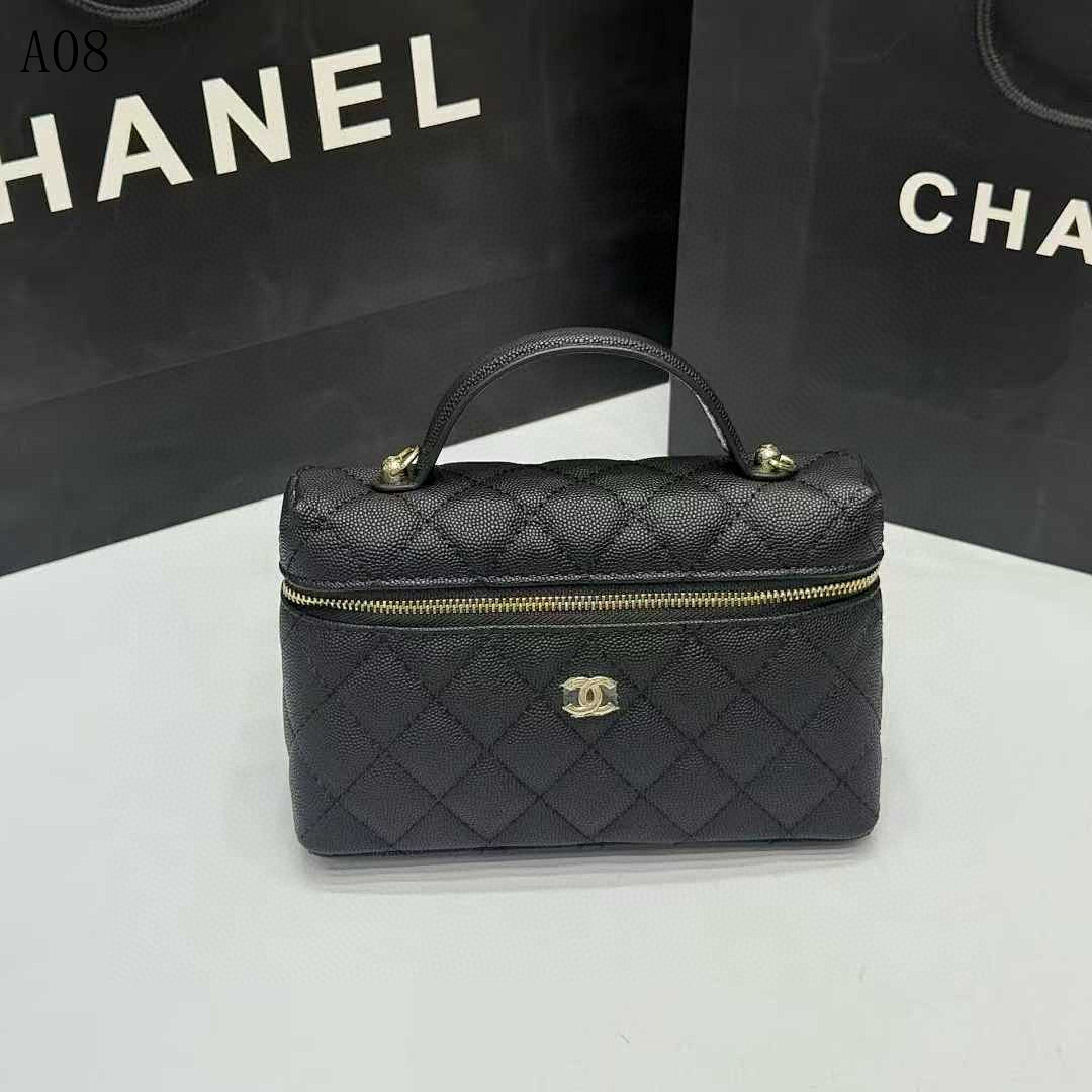 Chan3l Classic Quilted Cosmetic Case #2582