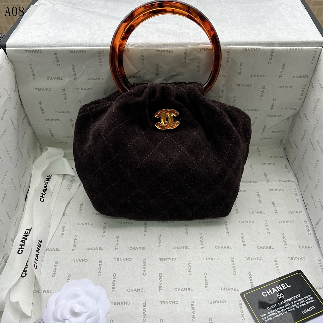 Chan3l – Classic Quilted Drawstring Bag #3001