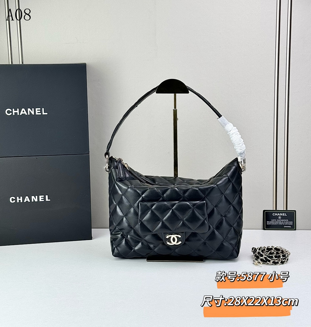 Chan3l 5877 Small Hobo Bag #2898 1 Chan3l 5877 Small Hobo Bag #2898