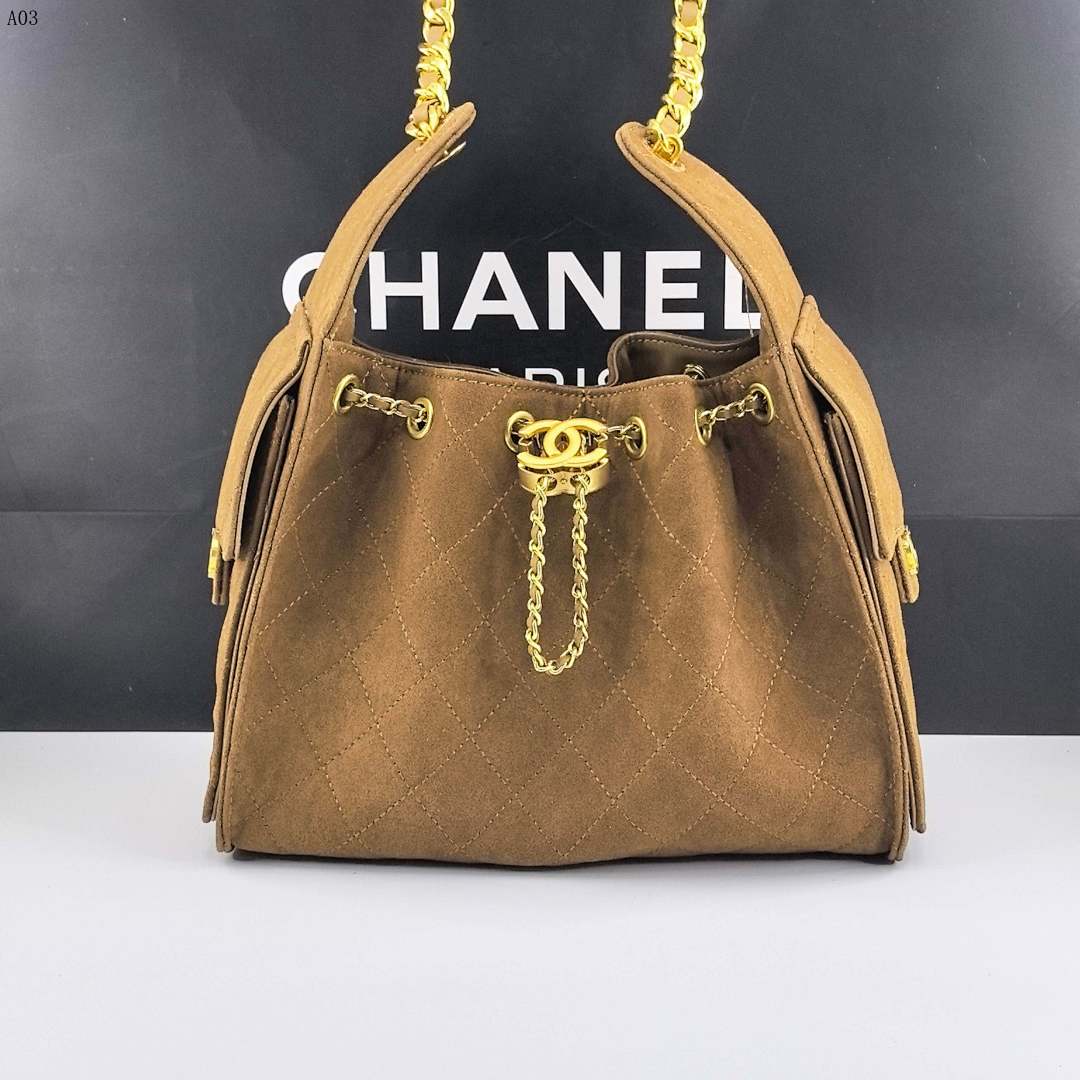 Chan3l Classic Quilted Suede Shoulder Bag #968