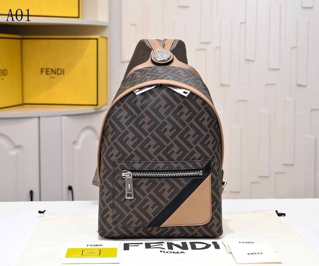 FENDI – Model AO1 – FF Monogram Backpack #2285