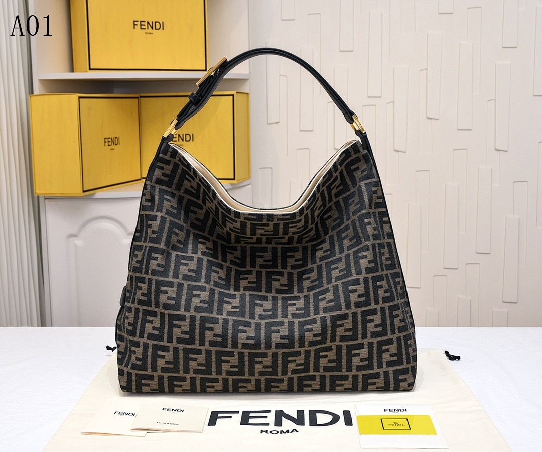 FENDII + Baguette + FF Monogram Tote #2497 1 FENDI + Baguette + FF Monogram Tote #2497