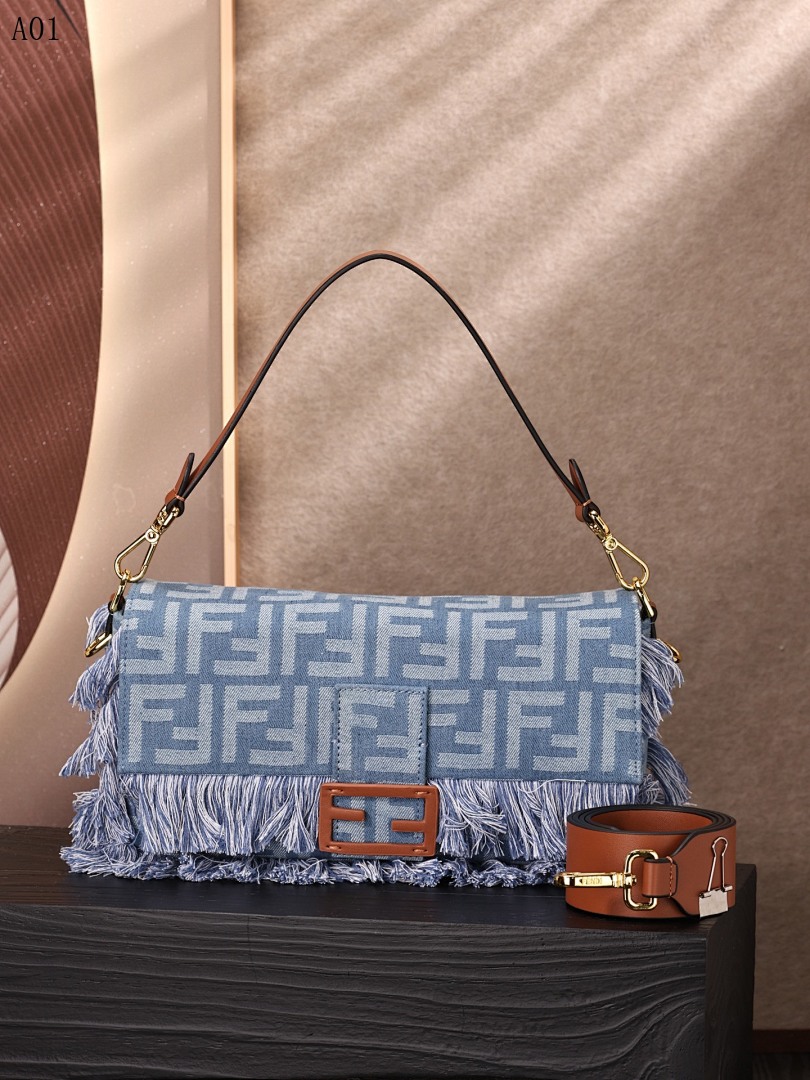 F3ndii + Baguette + FF Tassel Shoulder Bag #2457