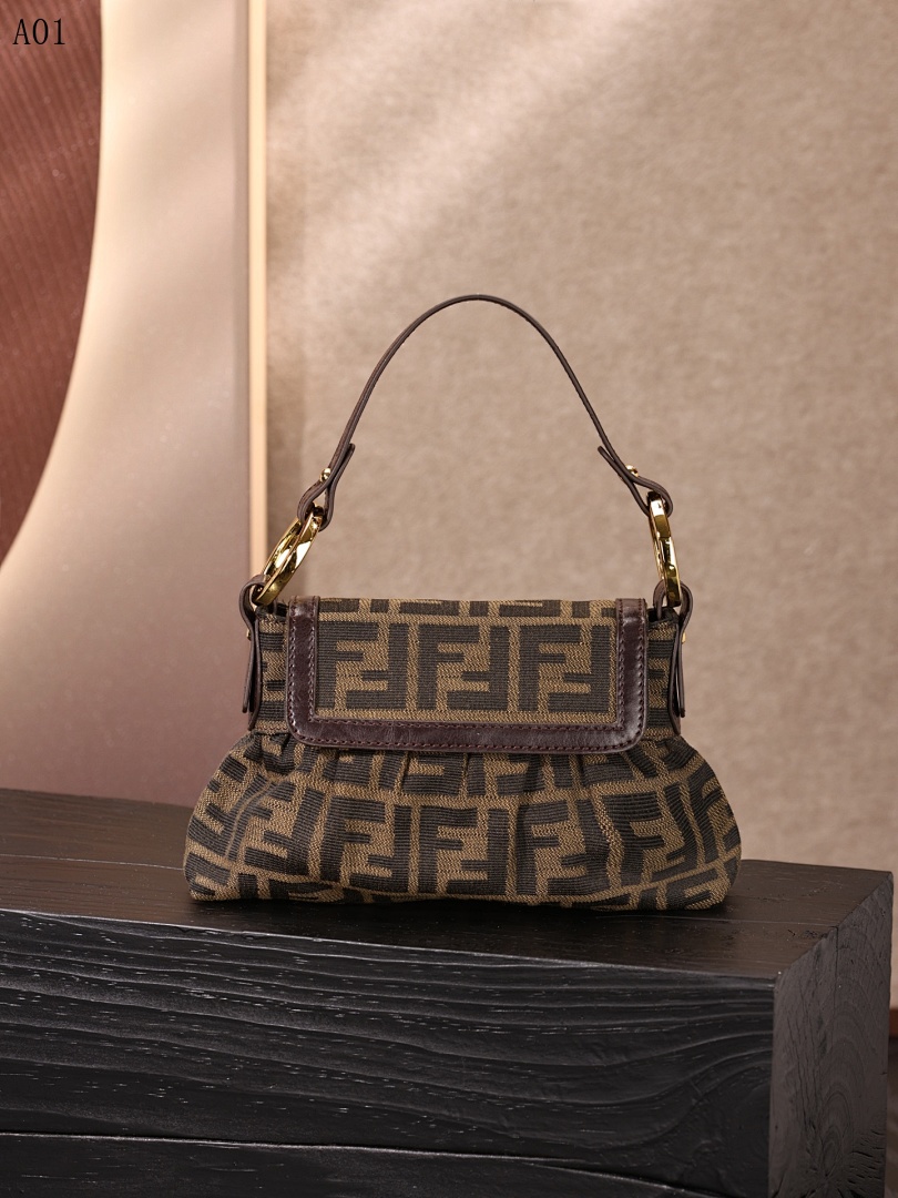 F3ndii Baguette Mini – Iconic Zucca Print #1359