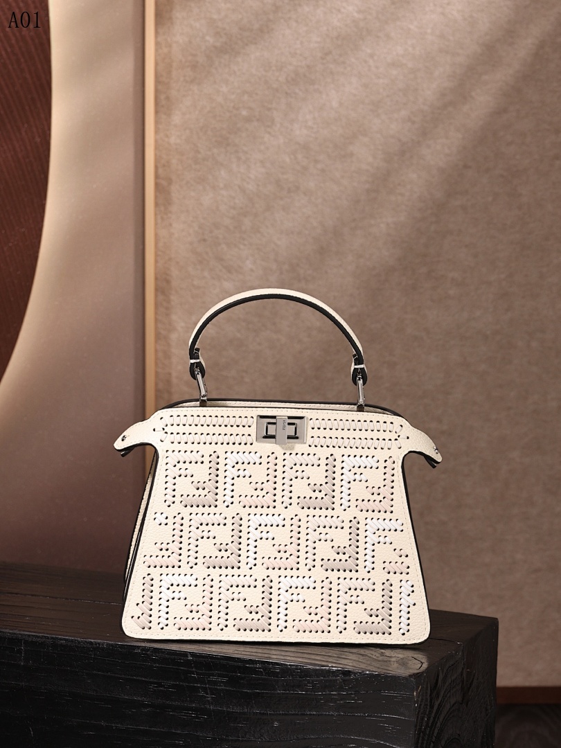 F3ndii + Baguette + Perforated Logo Tote #1351