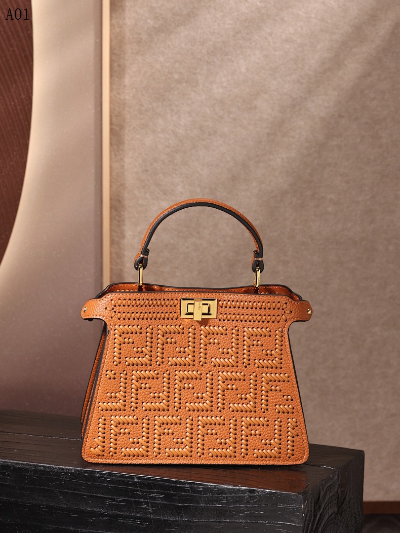 F3ndii + Baguette + Woven Logo Tote #3506