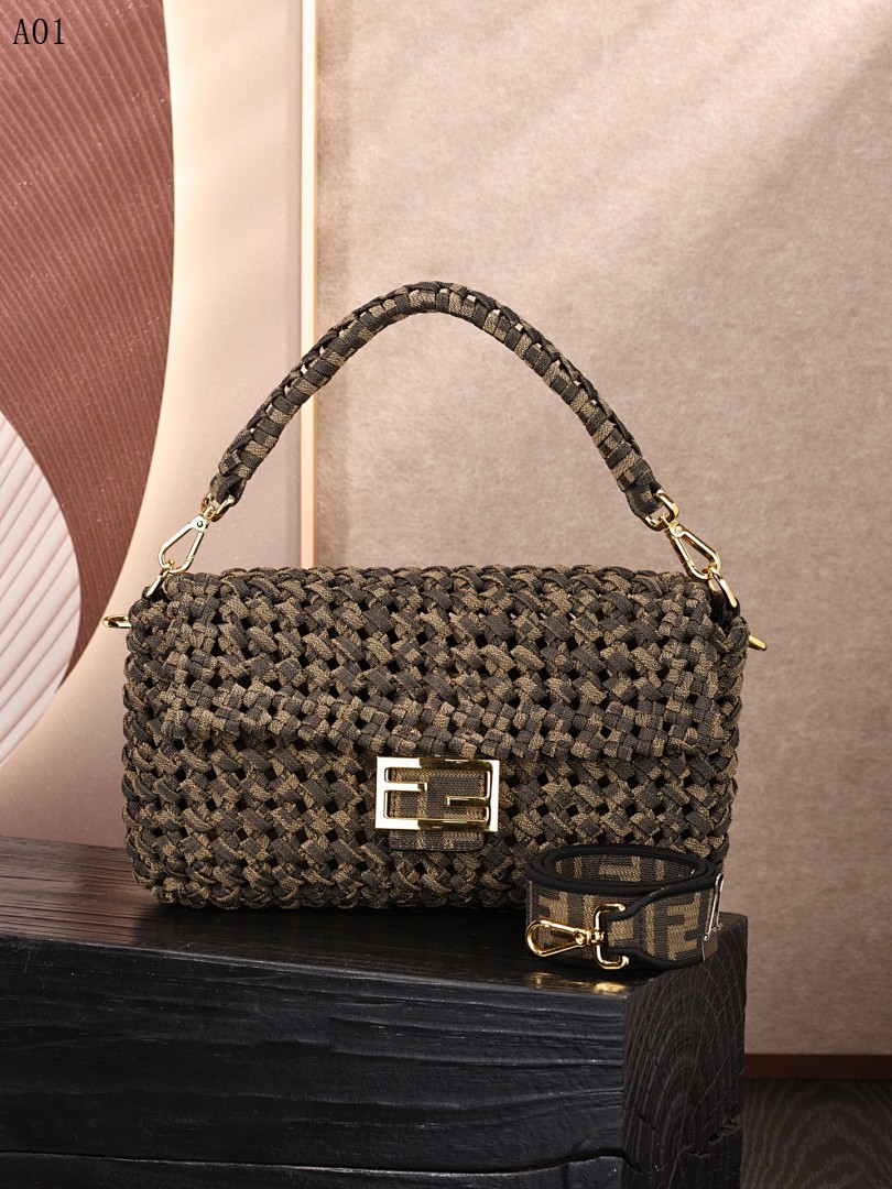 FENDI + A01 + Woven Mini Bag #3502