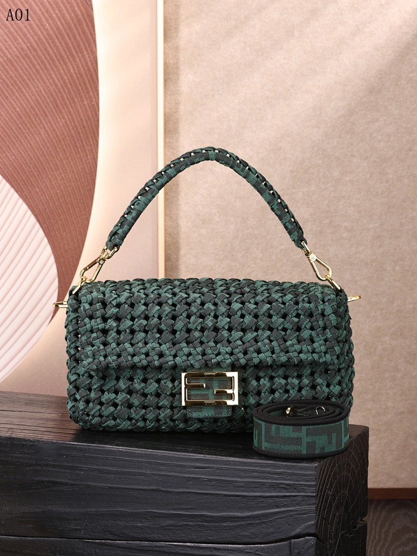 FENDII + Baguette + Woven Mini Bag #3513 1 FENDI + Baguette + Woven Mini Bag #3513