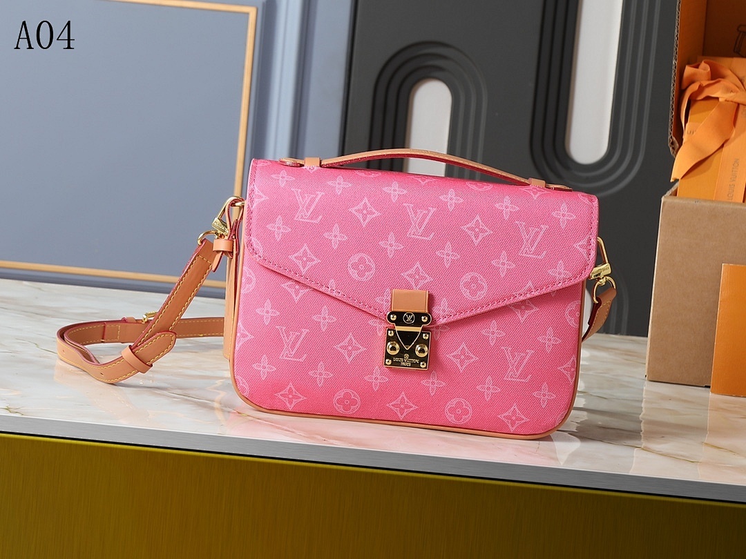LVutton + A04 + Monogram Canvas Crossbody Bag #3640
