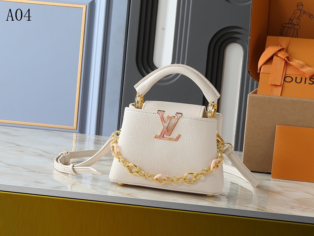 LVutton + A04 + Capucines Mini Bag #3859 1 LVutton + A04 + Capucines Mini Bag #3859