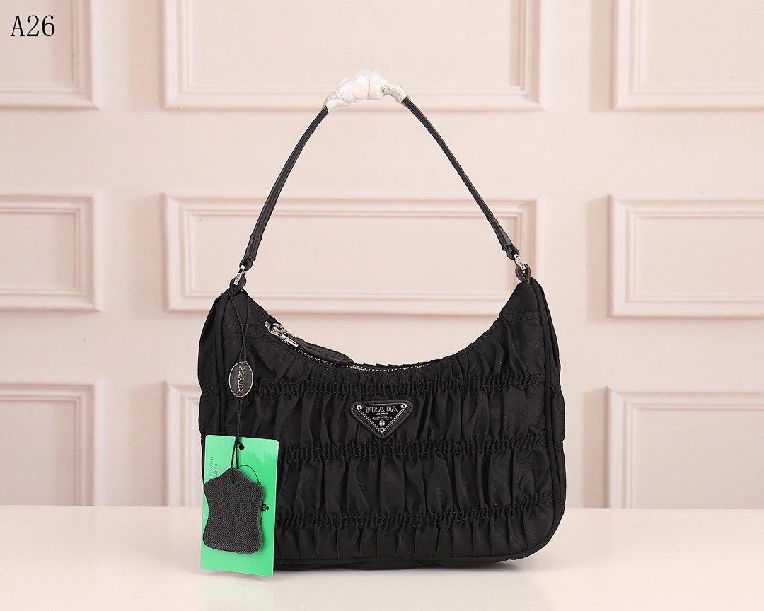 Pr4da + A26 + Nylon Hobo Bag #1806 1 Pr4da + A26 + Nylon Hobo Bag #1806
