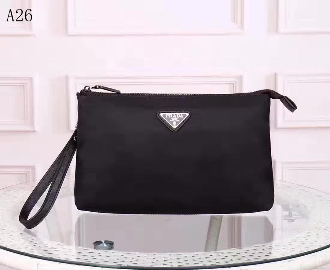 Pr4da A26 Nylon Clutch Bag #1271