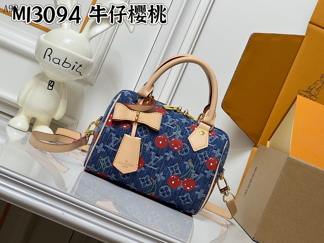 LVutton M3094 Cherry Denim Bag #1161