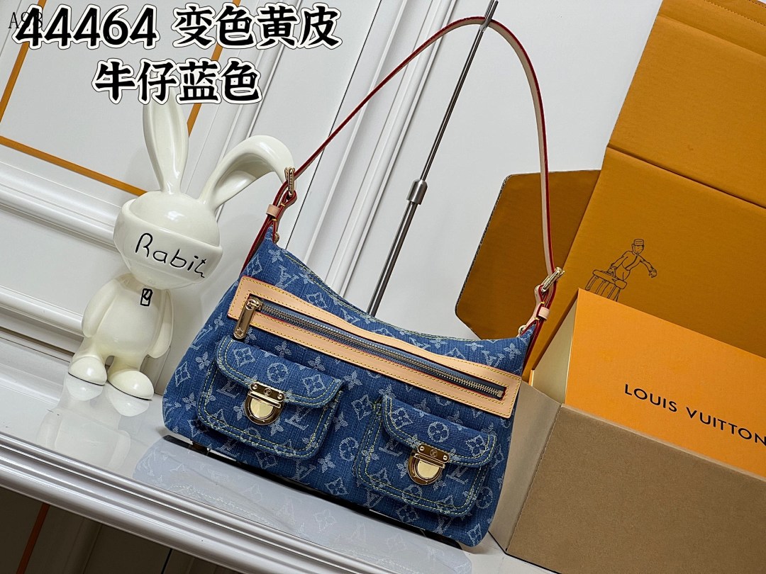 LVutton 44464 Denim Blue Monogram Bag #1159 1 LVutton 44464 Denim Blue Monogram Bag #1159