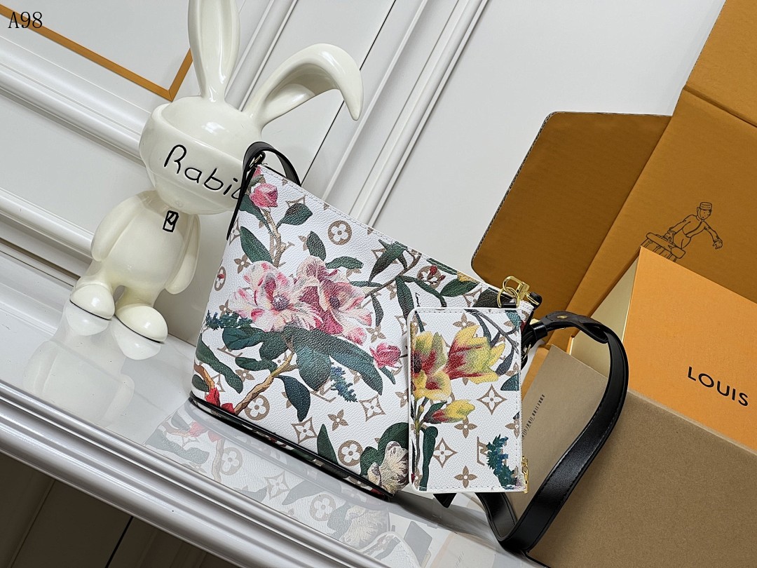 LVutton + A98 + Flower Monogram Bag #4690 1 LVutton + A98 + Flower Monogram Bag #4690