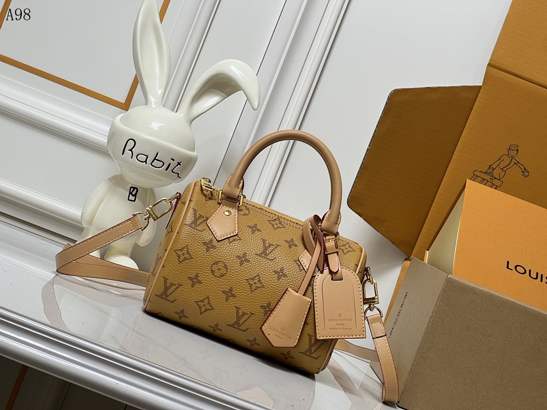 LVutton + Speedy 20 + Monogram Canvas Bag #1108
