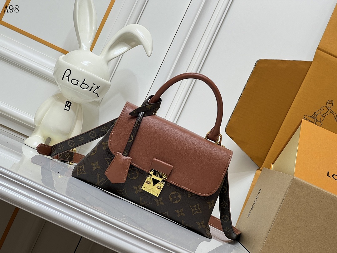 LVutton + Locky PM + Monogram Canvas Bag #1099