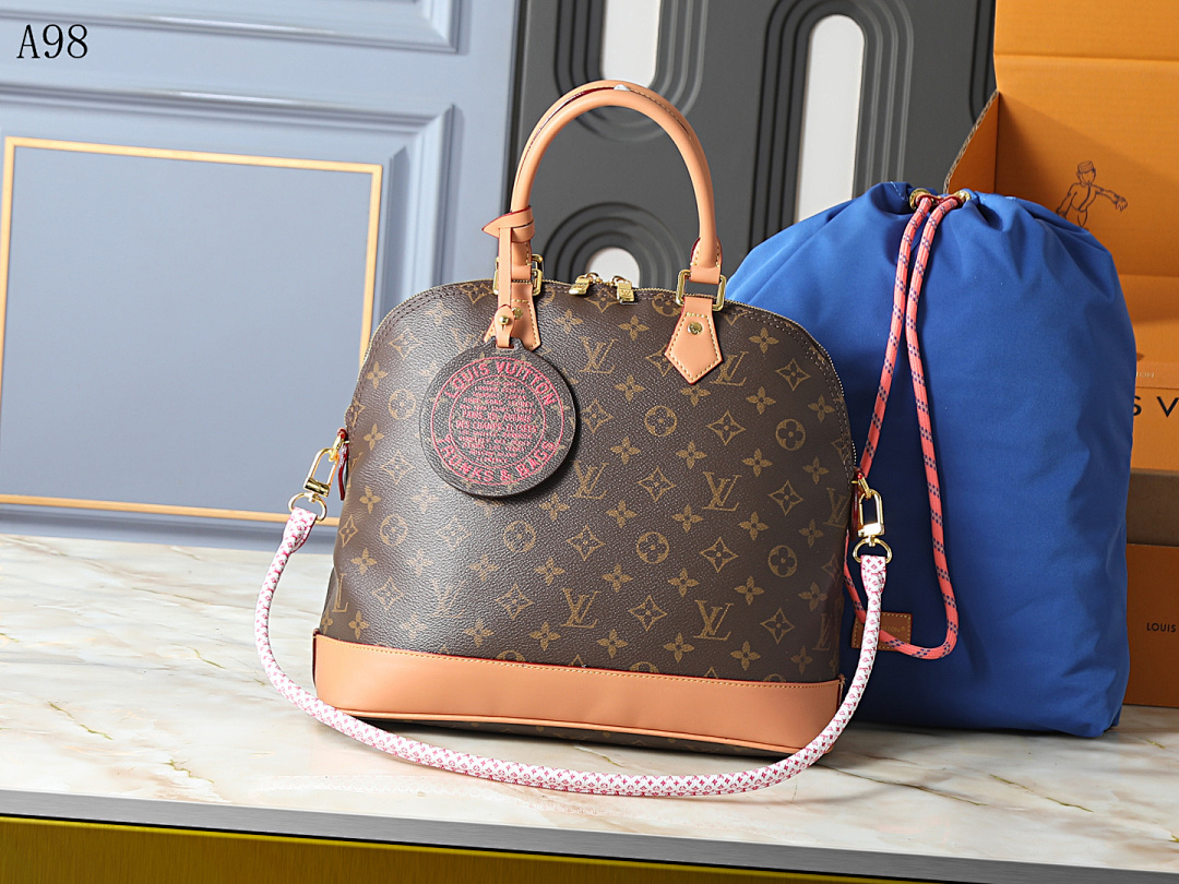 LVutton x Supreme Monogram Canvas Alma PM Bag #1086