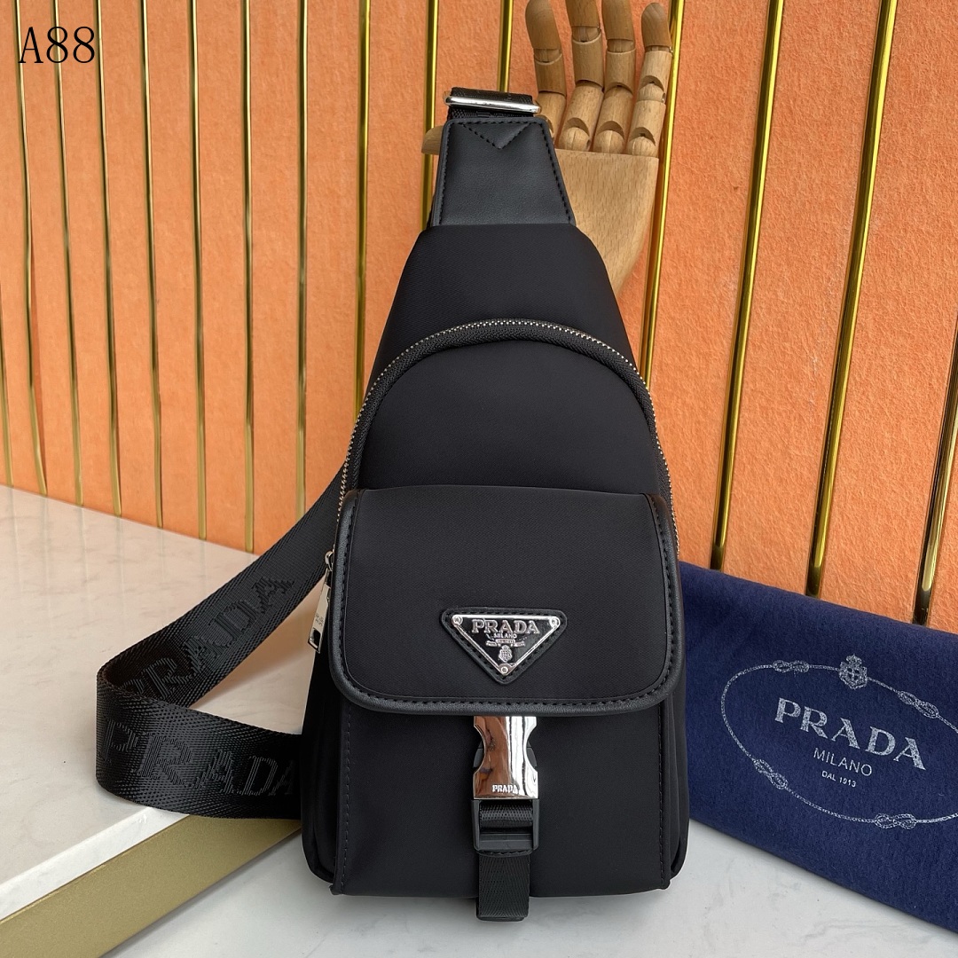 Pr4da A88 Nylon Sling Bag #6271