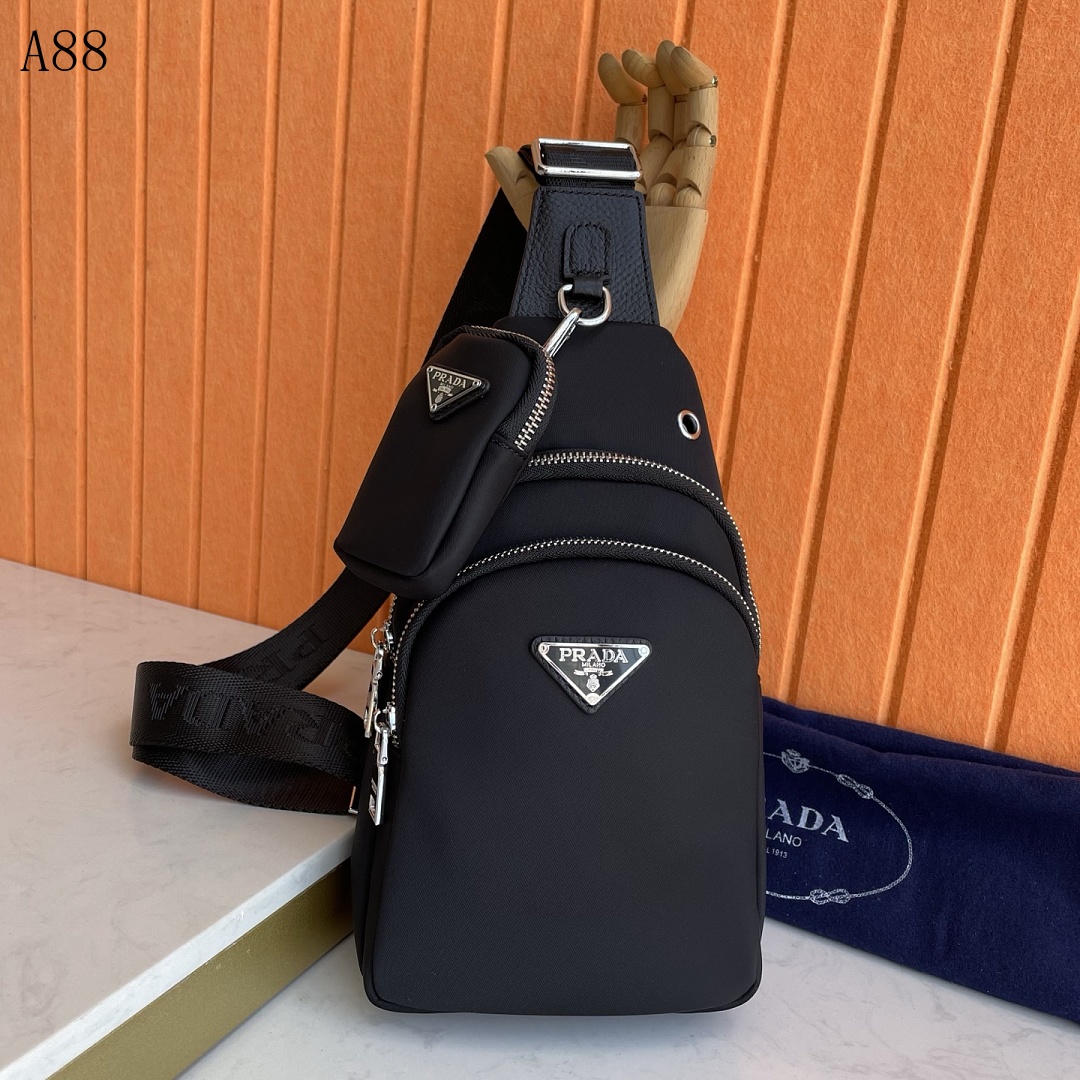 Pr4da A88 Nylon Crossbody Bag #6414