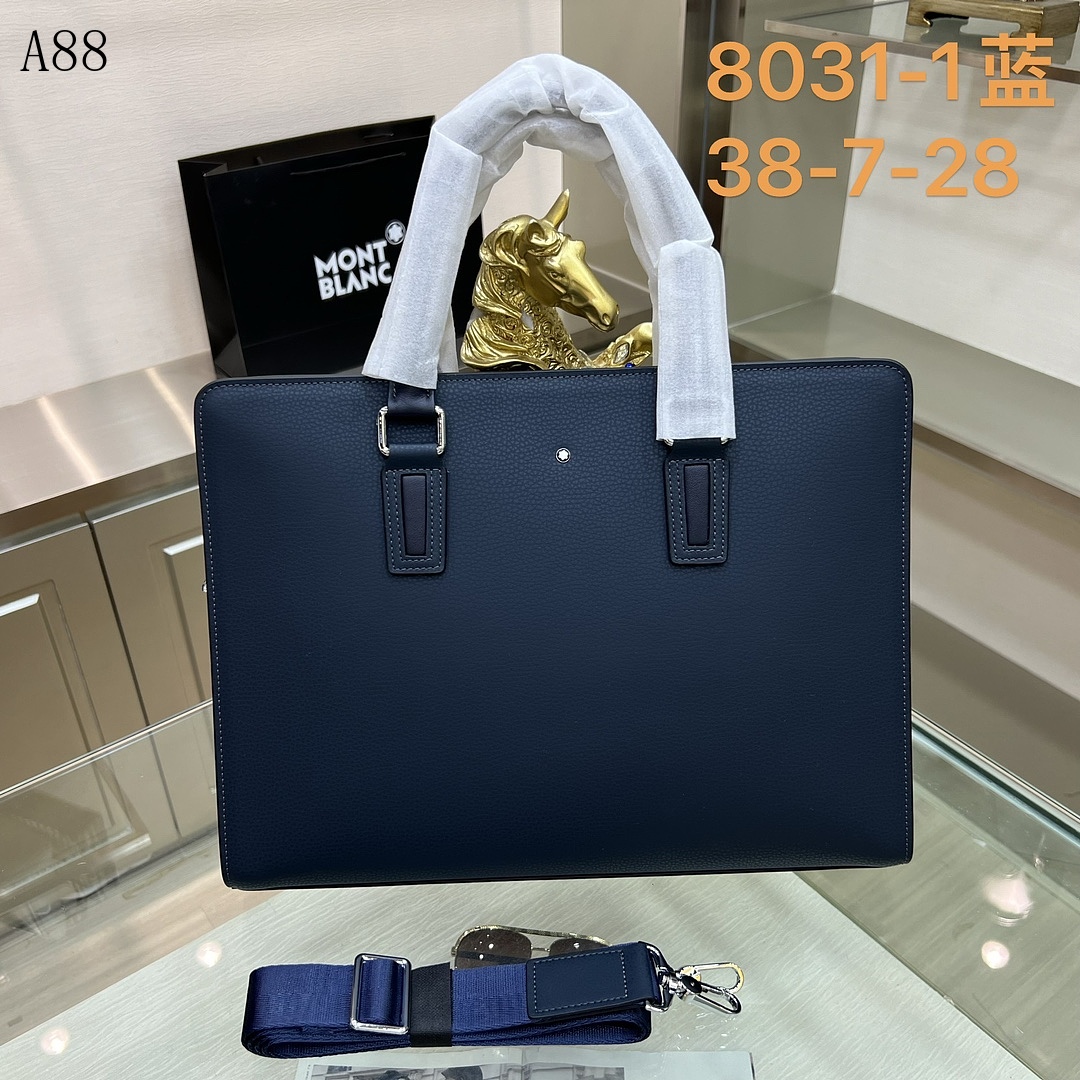 Montblanc 8031-1 Blue Business Tote #6356