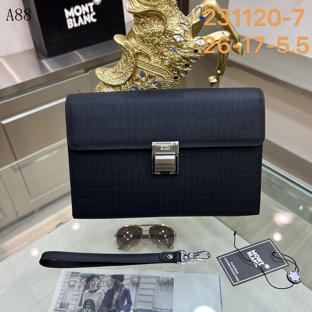 Montblanc + 231120-7 + Leather Clutch #6402