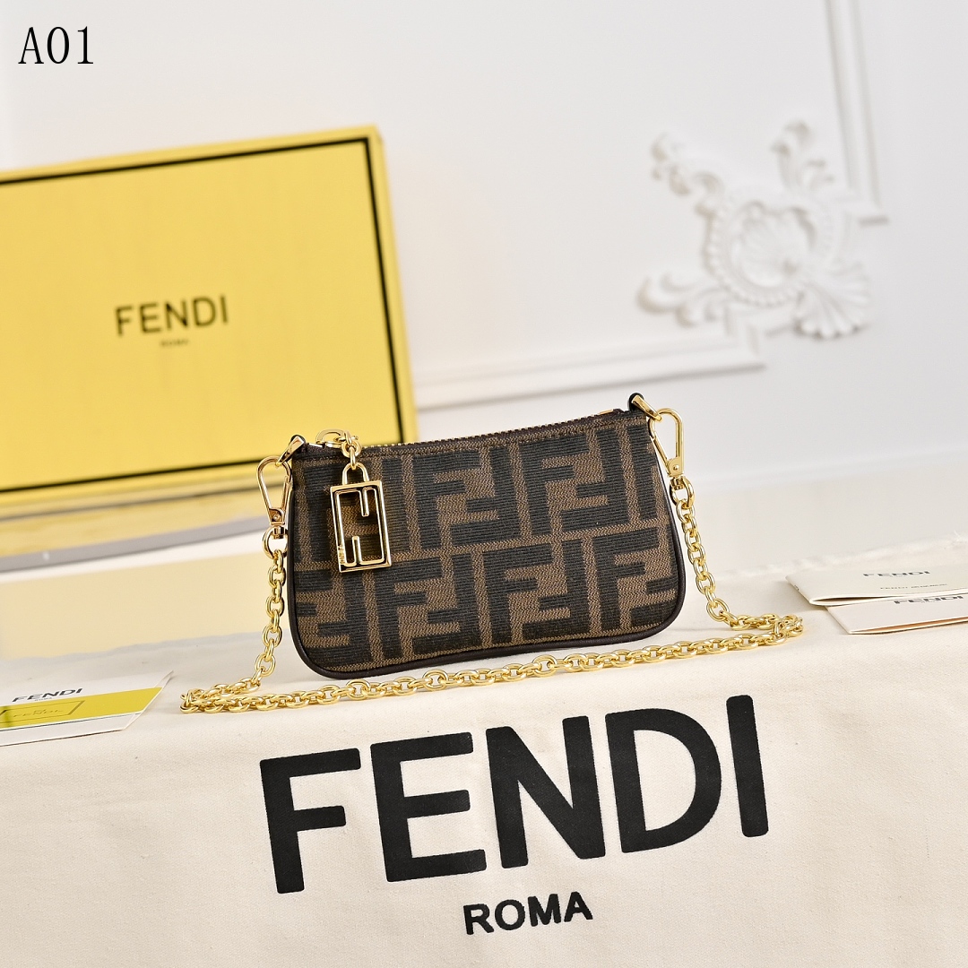 FENDI Baguette Mini Crossbody Bag #1309